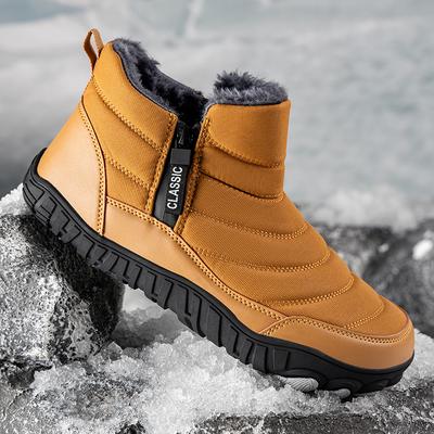 Snow Boots Mens New Winter Booties Outdoor Waterproof  Boots for Men Ankle Boots Plush Warm Snow Shoes Non-slip Casual Sneakers