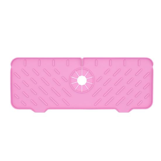 Abtropfmatte Schrägdesign Einfach zu installieren Rutschfester Boden Silikon Küchenspüle Spritzschutz Wasserhahn Trockenmatte Täglicher Gebrauch