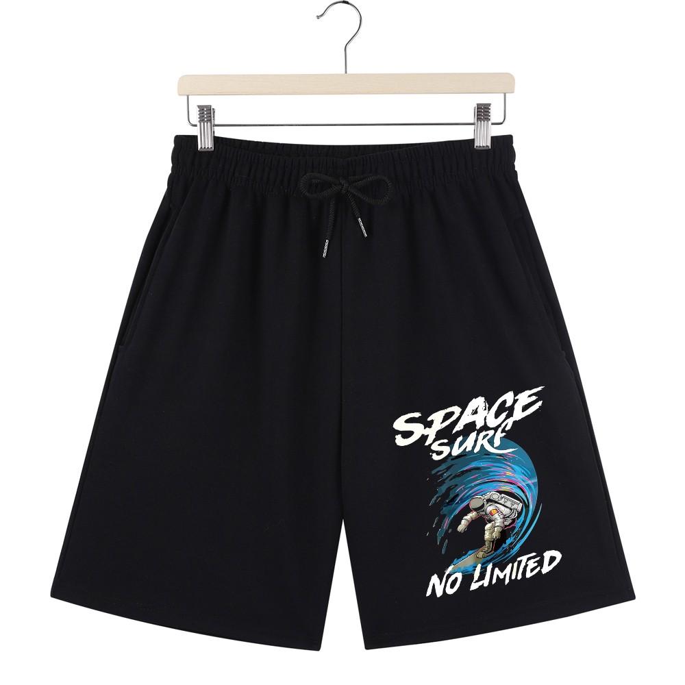 

Space Surf Printed Pants Mens Summer Oversized Wide Beach Swim Shorts Jogging Pocket Shorts Sporty High Clothes S