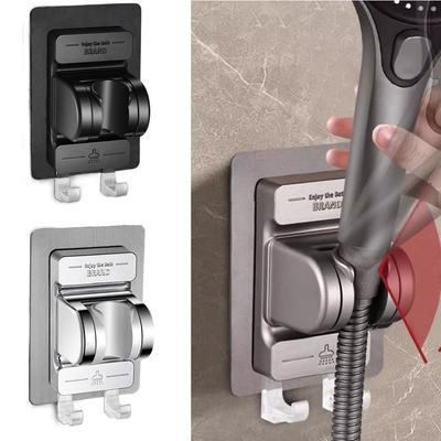 Adjustable Showerhead Bracket Self-Adhesive Handheld Sprayer Support  Bathroom Accessories