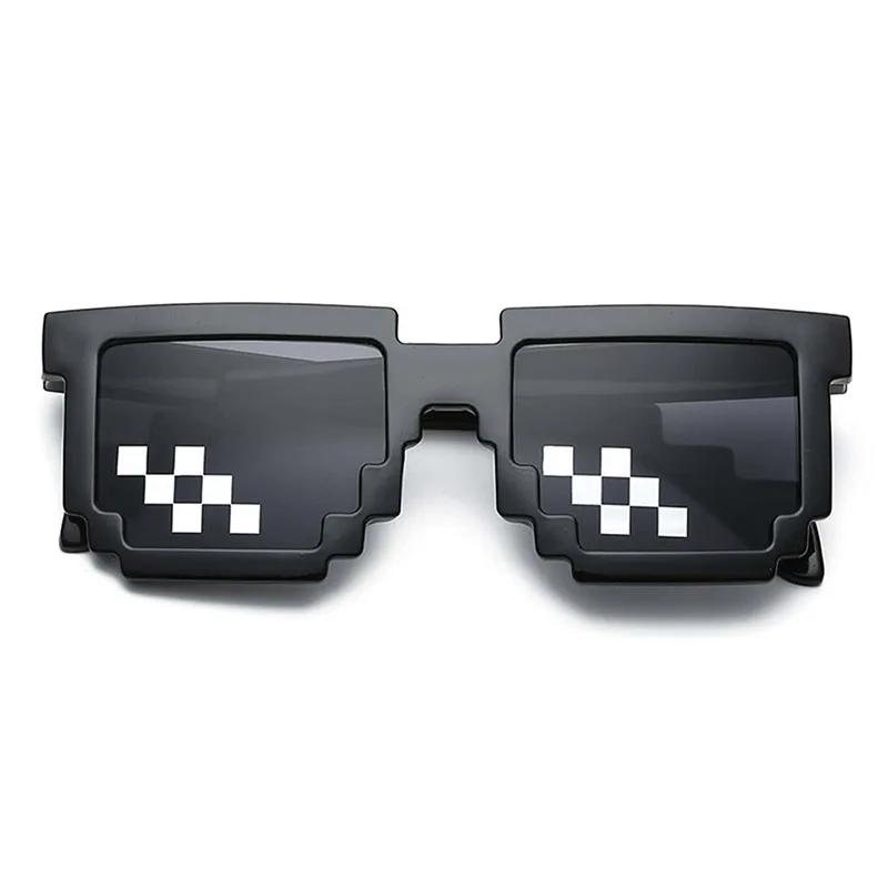 1pc-Funny  Pixel Funny Original Intage Pixel Black Mosaic Sunglasses Cool Funny Glasses