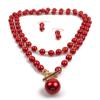 Collana di Perle Europee e Americane Catena da Collo Regolabile, Catena Lunga Multicolore per Maglione