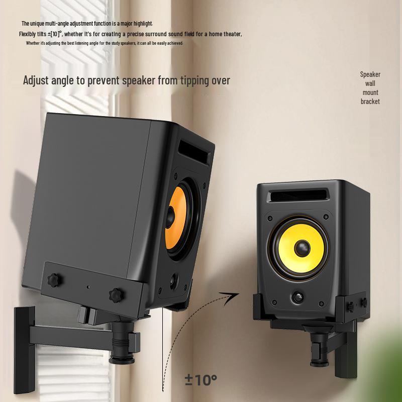 

Wall Mount Bracket for HIFI Bookshelf Speakers - Anti-Damage Speaker Stand Model C Plug Type, Single