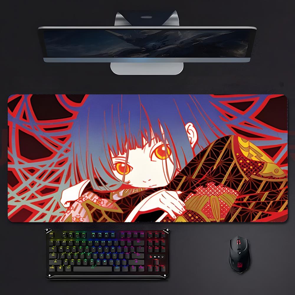 Dark Mysterious Anime Hhell Girl Mouse Pad Mousepad Large Gaming Lockedge Thickened Pc Table Desk Mat
