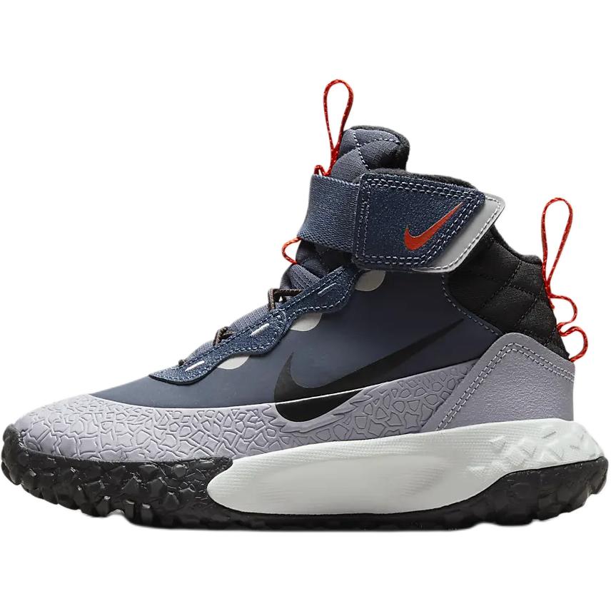New Nike Anti-Kick Cushioning Mid-Top Children's Basketball Shoes Dark Blue Children Aged 3-7 Years Old FV4174-400