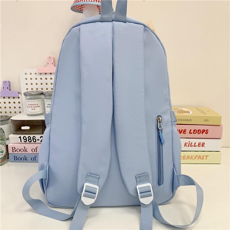 High Value College Style Fresh and Sweet Backpack, Junior High School Students Contrasting Colors, Lightweight and Large-capacity Backpack