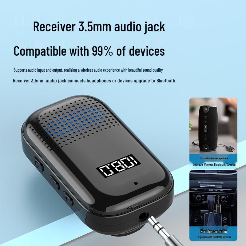 

Многофункциональная Bluetooth-гарнитура: Автомобильный AUX-приемник, FM-радио, Картридер, Окружающее освещение