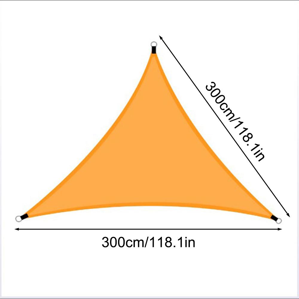 1 Stück Dreieckiges Outdoor-Vordach, 3-Meter Faltbares Sonnenschutzvordach für Outdoor-Hof Sonnenschutz, Landschafts-Vordach