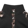 Autumn New Casual and Personalized Street Style Semi High Collar Open Collar Patchwork Leopard Print Hoodie for Women