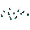 32Pcs/Set Black & White Plastic Medieval Chess Pieces Game Chessmen 65/75/95mm