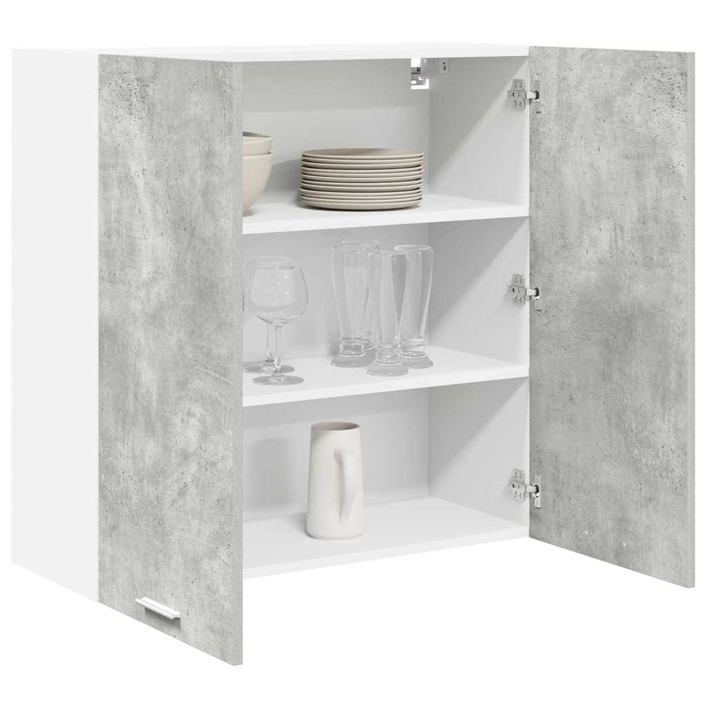 Wall Cabinet Concrete Grey 80 x 31 x 80 cm Engineered Wood