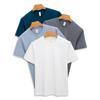 80er Jahre Doppelseitiges mercerisiertes Baumwoll-T-Shirt Leichtes Tech Sommer Weiß Halbarm Premium Jugend Reines Baumwoll-Kurzarm-T-Shirt für Herren