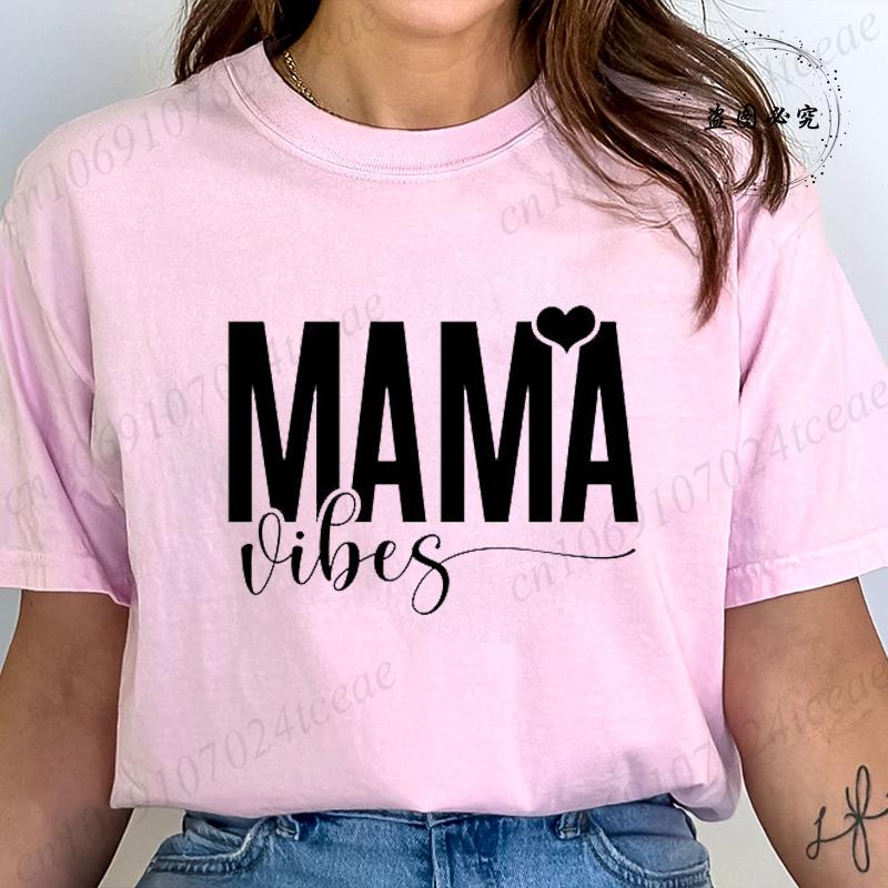 Funny Mom Life Design Graphic T Shirts Women Blessed Mama Mom Quotes Streetwear Tee Shirt Short Sleeve Clothing O Neck T Shirt