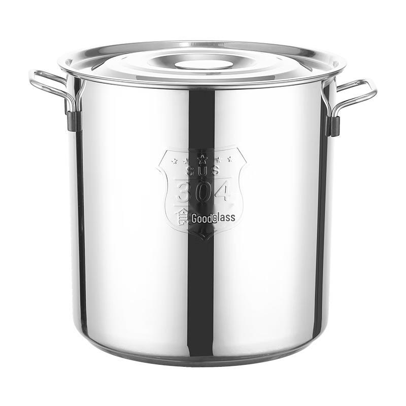 JOBO Commercial 304 Stainless Steel Soup Storage Pot with Lid