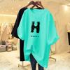 Women's Printed T-shirt, Pure Cotton Short Sleeved T-shirt, Round Neck Casual Top, Basic Sweater