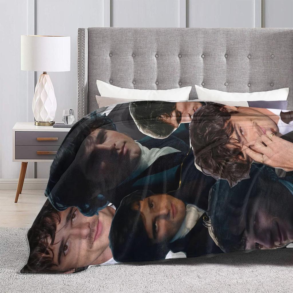Jacob Elordi Actor Photo Collage Blankets Quality Warm Throw Blanket Winter Picnic Outdoor Aesthetic Bedspread