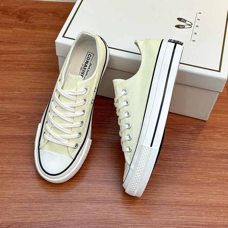 Autumn student's low-top canvas shoes women's classic versatile ins board shoes retro casual single shoes