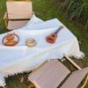 Outdoor Camping Egg Roll Tablecloth Camping Ethnic Cotton And Linen Table Mat Floor Mat Retro Coffee Table Equipment Picnic Blanket