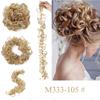 Messy Bun Scrunchie Hair Wrap Fluffy Pony Tail Curly Touseld nScrunchy Updo Donut Chignons für Frauen