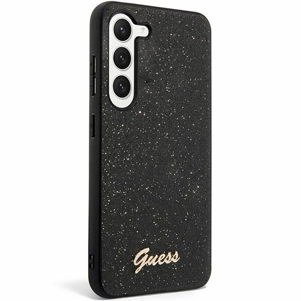 Guess Guhcs24Shggshk S24 S921 Czarny/Black Hard Case Glitter Script