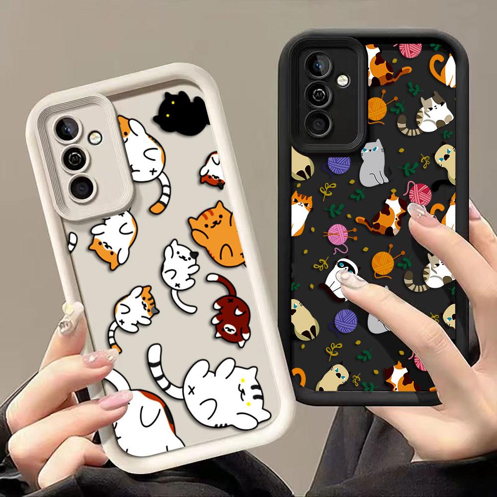 Cute Cat Charming Cover Phone Case For Googel PIXEL 7 7A 8 8A 9 9A 10 PRO XL 5G Silicone Case DIY Shell Funda Coque Capa