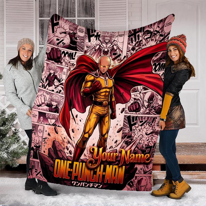 Custom Name Superhero comic cape. Flannel Fleece Blanket Cozy Warm Throw Blanket For Couch Bed Travel All Season Use