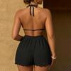 Women's  Split Bikini Swimsuit Sports Swimsuit Three-piece Set