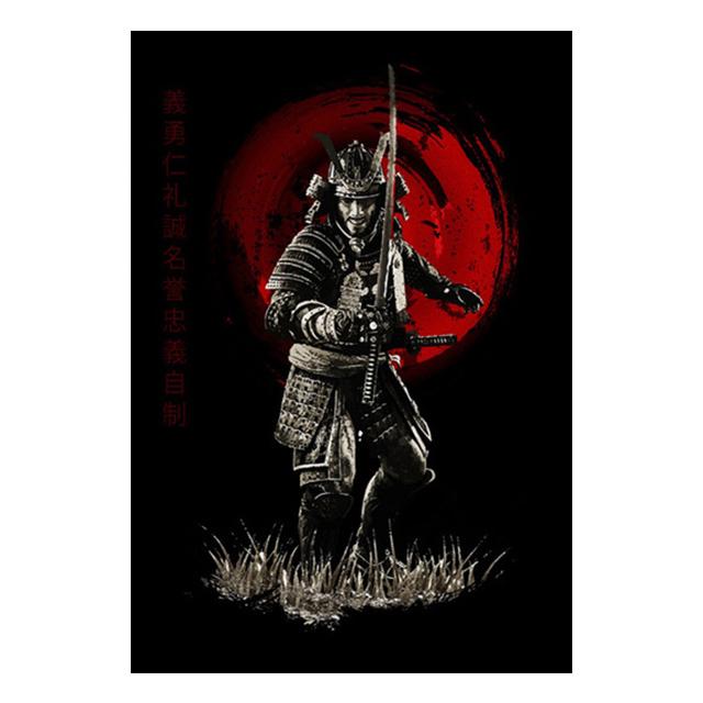 Japonský starověký vojenský velitel plakát vinobraní malba na plátně nástěnná malba v domácí výzdobě obývacího pokoje bez rámečku