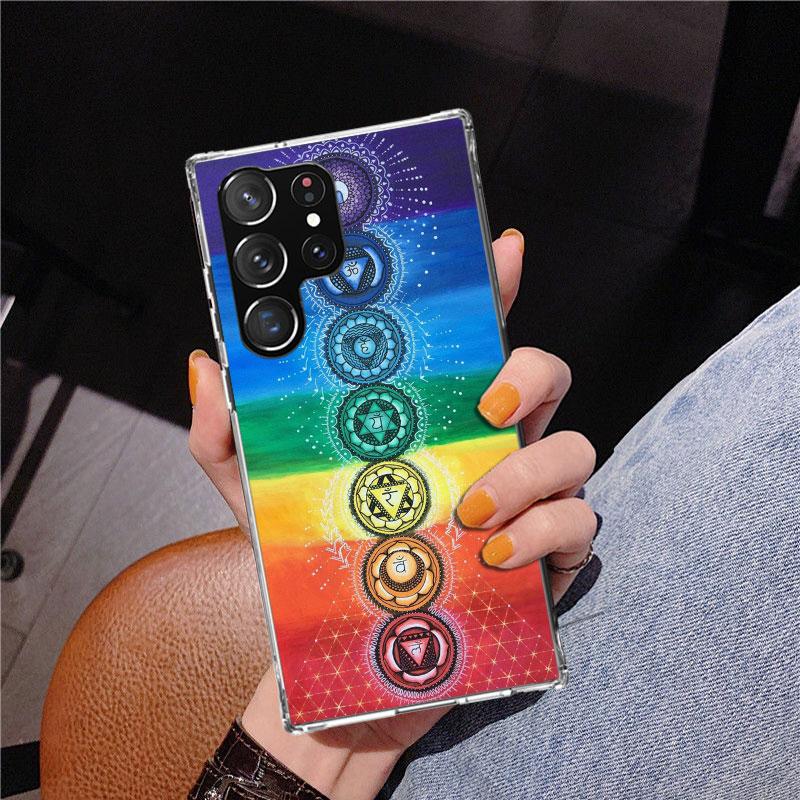 Yoga Chakra Spiritual Energy Universe Phnoe Case for Samsung Galaxy S26 S25 Edge S23 S24 Ultra S22 Plus S21 S20 FE Unique Cover