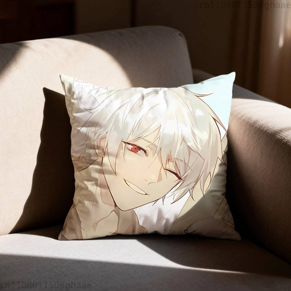 Game Mystic Messenger Pillow Case Sofa Living Room Bedroom Headboard Backrest Cushion Square Cushion Nap Time