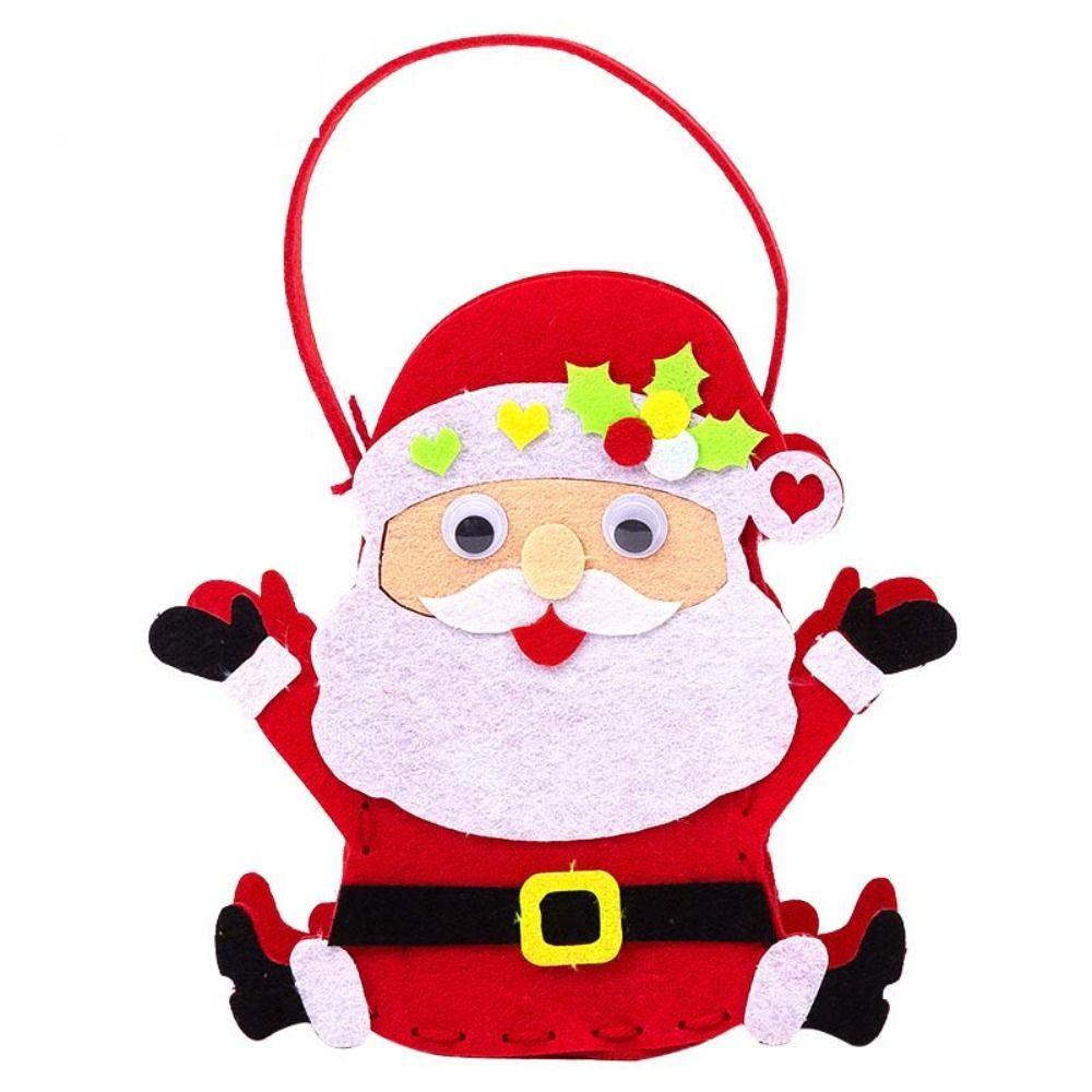 

Merry Christmas Christmas Candy Bag House Decoracion Portable Elk Handbag Christmas Gift Santa Claus