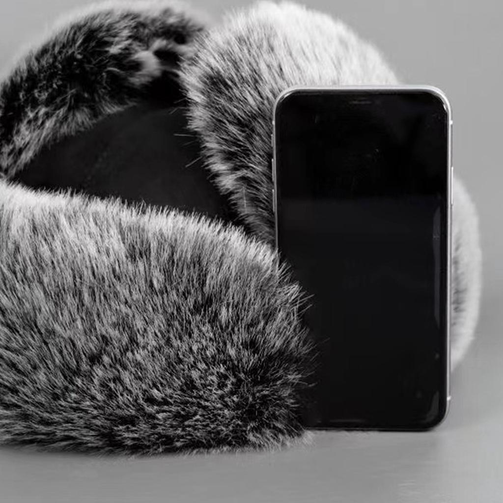 Adult Furry Lined Trapper Hat with Ear Flaps Coldproof Winter Hunting Hat Cycling Earflap Hat for Skiing Hiking Skating