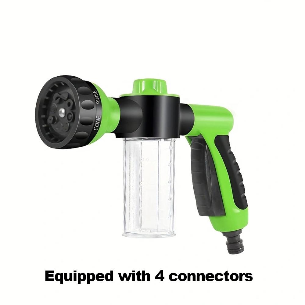 1set/2sets -High Pressure Sprayer, Adjustable Pet Cleaning Clean Bath Water Foam Soap Sprayer, Dog Cleaning Tool