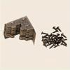 20Pcs Antique Furniture Accessories Metal Corner Protector Metal Crafts Jewelry Box Edge Safety Guard Cover Wooden Box Decorative Corner Protector