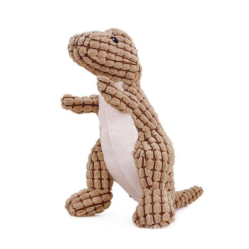 Bite-resistant Teeth-grinding Chewing Toy for Dogs Cats Washable Dinosaur Shaped Plush Sounding Dog Puzzle Toy Puppy Supplies
