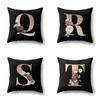 Polyester Pillowcase Home Car Decoration Printing Pillowcase 26 English Letter Cushion Cover