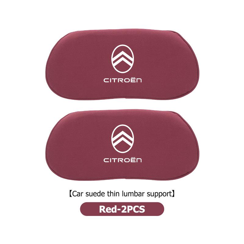 Auto Kopfstütze Lendenstütze Komfort Wildleder Autositz Nackenkissen für Citroen C4 C3 C5 C1 C2 C6 C4L DS3 DS4 Berlingo Picasso