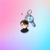 BTS Anime Cartoon & ARMY Bomb Double Acrylic Keychain, Bangtan Boys Cartoon Figure + Lightstick Charm Keyring, Kpop ARMY Fans Bag Pendant