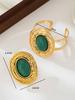 European & American Statement Earrings and Bracelet Set: Trendy Irregular Circles - Women's Fashion Jewelry, Perfect for Vacation.