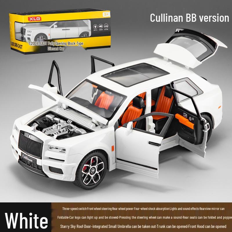 1:20 Rolls Royce Cullinan BB Alloy Model with Umbrella - Toy Car Ornament for Boys