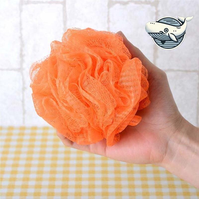 Washcloth bath shower ball
