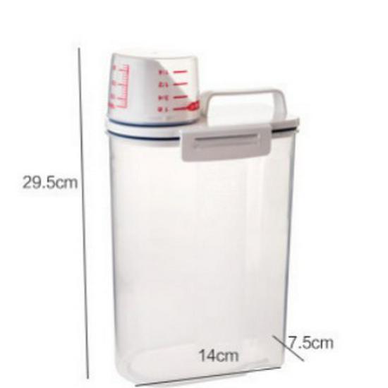 Japanese Rice Storage & Measuring Cup with Sealing Lid - Cereal & Grain Storage Container