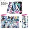 92 Peças/Conjunto Anime Hatsune Miku Cartão Lomo Kawaii Pocard Impressão HD Desenho Animado Jogo de Cartas Po Coleção Fãs Brinquedo Presente de Aniversário para Crianças