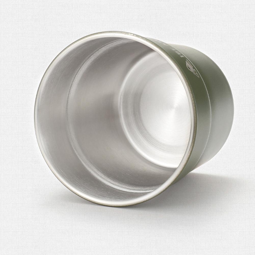Stainless Steel Outdoor Camping Cup Portable Tea Coffee Milk Mug Stackable Lightweight for Travel Hiking Backpacking