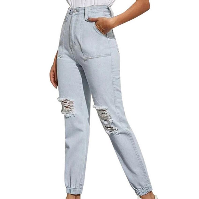 Buy Ripped Jeans Womens Wide Leg Pants 