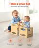 Weaning Table and Chair Set Montessori Kids Activity Table and Chair Wood