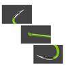 50pcs Fluorescent Fishing Hooks Carbon Steel Fishing Hooks