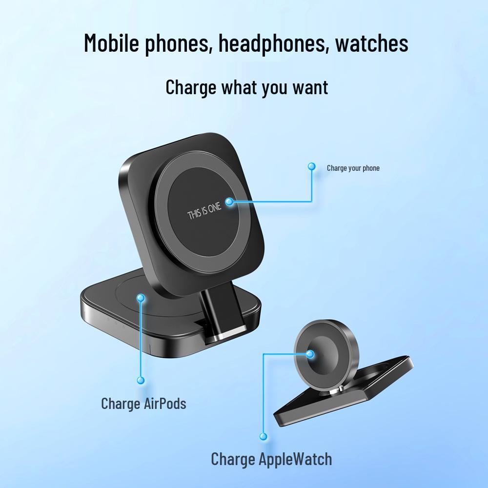 3-in-1 Magnetic Wireless Charger for Apple Devices