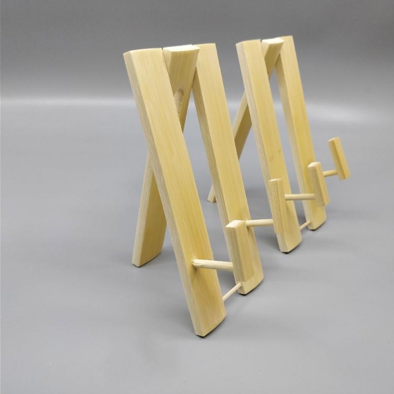 2 Stück Holz Chinesischer Faltfächer Halter Ständer Handfächer Präsentationsständer für Künstlerische Heimtisch Mittelstücke Dekoration