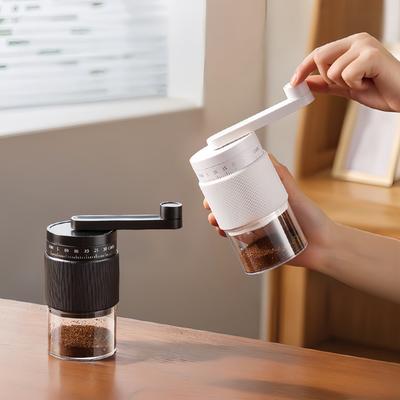 Manuelle Kaffeemühle Externe Einstellskala Keramisches Mahlwerk Mahlt gleichmäßig Tragbar Zuhause Professionelle Kaffeeutensilien